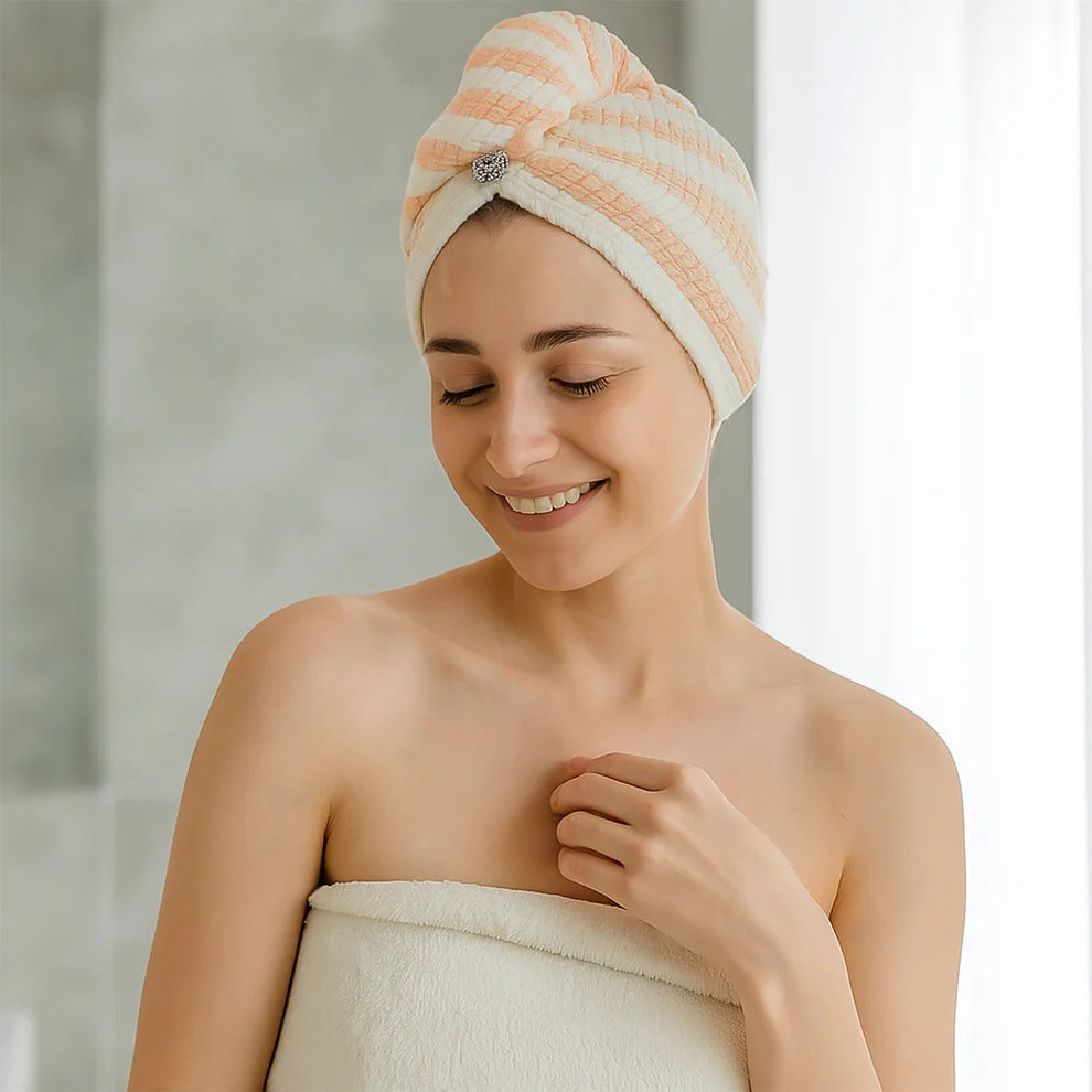 Soft Microfiber Hair Drying Towel